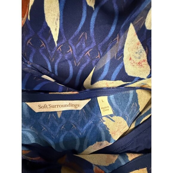 Soft Surroundings Dress SZ Large Boho Chic Orchid Sheer - Picture 5 of 7